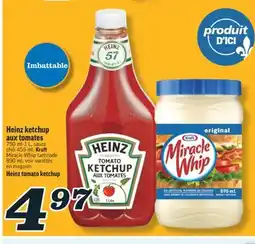 Marché Richelieu HEINZ KETCHUP AUX TOMATES | HEINZ TOMATO KETCHUP offer