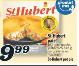 Marché Richelieu ST-HUBERT PÂTÉ | ST-HUBERT POT PIE offer