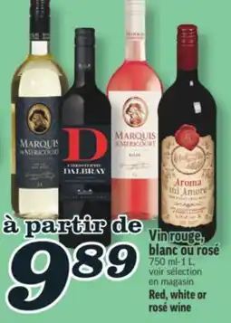 Marché Richelieu VIN ROUGE, BLANC OU ROSÉ | RED, WHITE OR ROSÉ WINE offer