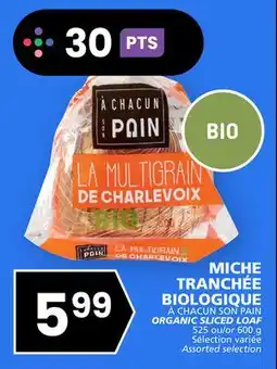 Rachelle-Bery Grocery À CHACUN SON PAIN ORGANIC SLICED LOAF offer