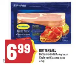 Marché Adonis BUTTERBALL Bacon de dinde | Turkey bacon offer