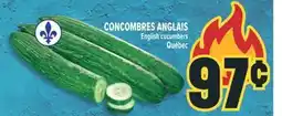 Marché Adonis CONCOMBRES ANGLAIS | English cucumbers offer