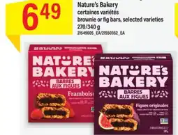 Maxi BROWNIE OU BARRES AUX FIGUES NATURE'S BAKERY, 270/340 g offer