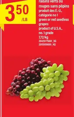 Maxi RAISINS VERTS OU ROUGES SANS PÉPINS offer