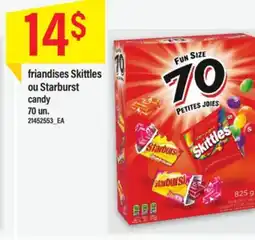 Maxi friandises Skittles ou Starburst candy offer