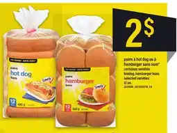 Maxi PAINS À HOT DOG OU À HAMBURGER SANS NOM 12 UN offer