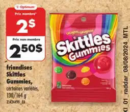 Maxi FRIANDISES SKITTLES GUMMIES, 130/164 G offer