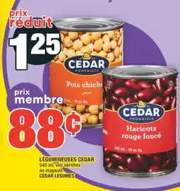 Super C LÉGUMINEUSES CEDAR | CEDAR LEGUMES offer