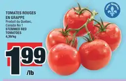 Super C TOMATES ROUGES EN GRAPPE | STEMMED RED TOMATOES offer