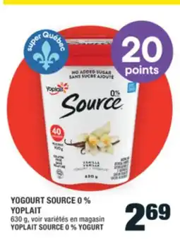 Super C YOGOURT SOURCE 0% YOPLAIT | YOPLAIT SOURCE 0% YOGURT offer