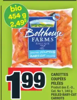 Super C CAROTTES COUPÉES PELÉES | PEELED BABY-CUT CARROTS offer