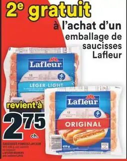 Super C SAUCISSES FUMÉES LAFLEUR | LAFLEUR WIENERS offer