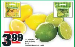 Super C CITRONS OU LIMES BIOLOGIQUES | ORGANIC LEMONS OR LIMES offer