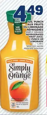 Marché Bonichoix SIMPLY ORANGE REFRIGERATED FRUIT JUICE, PUNCH OR LEMONADE offer