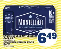 Marché Bonichoix MONTELLIER CARBONATED NATURAL SPRING WATER offer