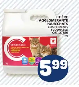 Marché Bonichoix COMPLIMENTS SCOOPABLE CAT LITTER offer
