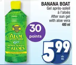 Jean Coutu BANANA BOAT After sun gel with aloe vera offer