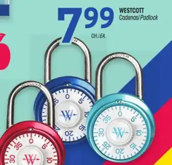 Uniprix WESTCOTT Cadenas/Padlock offer