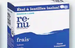 Jean Coutu BAUSCH & LOMB Renu Yeux sensibles soft contact lens solutions offer