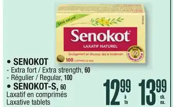 Jean Coutu SENOKOT, SENOKOT-S offer