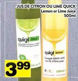 Supermarché PA Lemon or Lime Juice offer