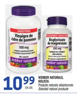 Uniprix WEBBER NATURALS, HOLISTA offer