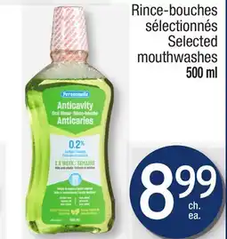 Jean Coutu PERSONNELLE Selected mouthwashes offer