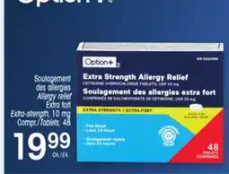 Uniprix OPTION+ Soulagement des allergies /Allergy relief, Extra fort/Extra-strength, 10 mg offer