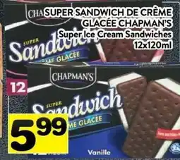 CHAPMAN'S Super Ice Cream Sandwiches