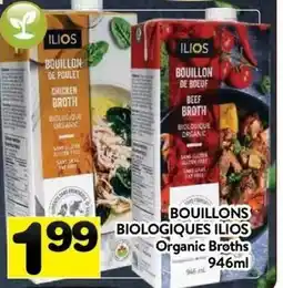 Supermarché PA ILIOS Organic Broths offer
