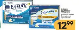 Brunet ENSURE, GLUCERNA Substituts de repas sélectionnés offer