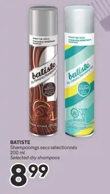 Brunet BATISTE Shampooings secs sélectionnés offer