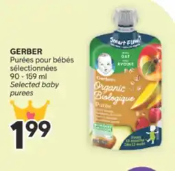 Brunet GERBER Purées pour bébés sélectionnées offer