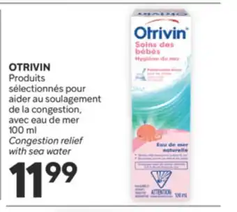 Brunet OTRIVIN Produits sélectionnés pour aider au soulagement de la congestion, avec eau de mer offer