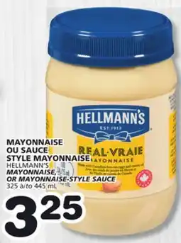 Marches Tradition STYLE MAYONNAISE HELLMANN'S OR MAYONNAISE-STYLE SAUCE offer