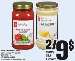 Provigo SAUCE POUR PÂTES PC, 410/650 ML offer