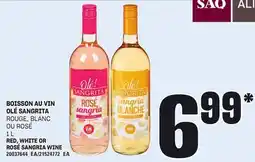 Provigo BOISSON AU VIN OLÉ SANGRITA, 1 L offer