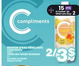 Marches Tradition COMPLIMENTS FIZZY SPARKLING WATER BEVERAGE offer