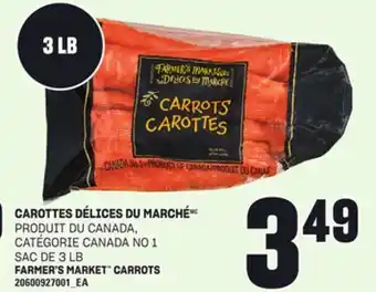Provigo CAROTTES DÉLICES DU MARCHÉMC, SAC DE 3 LB offer
