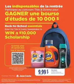 Jean Coutu Tide, Downy Selected Laundry Products offer
