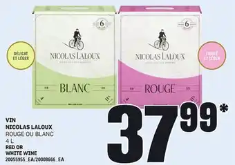 Provigo VIN NICOLAS LALOUX, 4 L offer