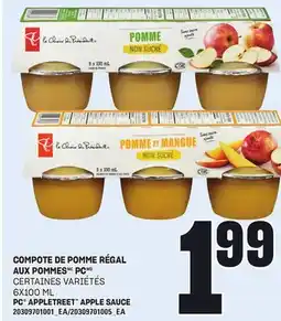 Provigo COMPOTE DE POMME RÉGAL AUX POMMES PC, 6X100 ML offer