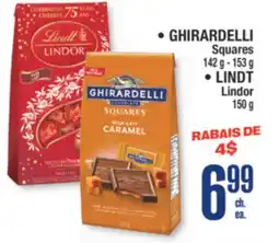 Jean Coutu GHIRARDELLI, LINDT Selected Products offer