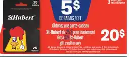 Jean Coutu St-Hubert gift card offer