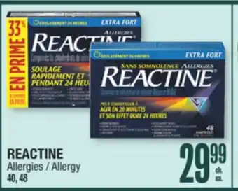 Jean Coutu REACTINE Allergy offer