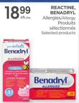 Proxim REACTINE, BENADRYL offer