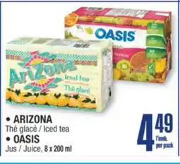 Jean Coutu ARIZONA, OASIS Selected products offer
