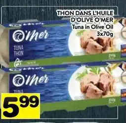 Supermarché PA O'MER TUNA IN OLIVE OIL offer