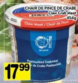 Supermarché PA CLAW CRAB MEAT offer