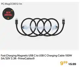 Shopper+ Fast Charging Magnetic USB C to USB C Charging Cable 100W 5A/20V 3.3ft - PrimeCables offer
